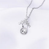 14k Triangle Zircon Pearl Necklace Pendant DIY