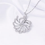 14k Gold Plated Zircon Pearl Necklace Pendant for Women