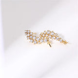 14k Plated Zircon Pearl Earrings DIY Accessories
