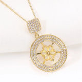 14k Plated Zircon Pearl Necklace Pendant for Women