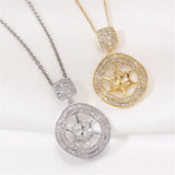 14k Plated Zircon Pearl Necklace Pendant for Women