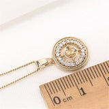 14k Plated Zircon Pearl Necklace Pendant DIY Accessories