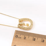 14k Zircon Pearl Necklace DIY Pendant