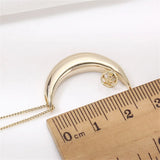 14k Plated Moon Pearl Pendant DIY Accessories for Women