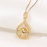 14k Plated Pearl Pendant Necklace Jewelry DIY Accessories