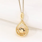 14k Plated Pearl Pendant Necklace Jewelry DIY Accessories