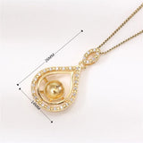 14k Plated Pearl Pendant Necklace Jewelry DIY Accessories