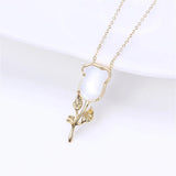 14k Plated Roses & Shells Freshwater Pearls Pendants DIY Accessories