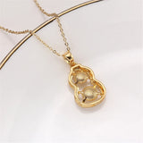 14k Plating Zircon Pearl Necklace Pendant Support