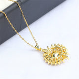 14k Wrapped Zircon Pearl Necklace Pendant DIY Gift Set