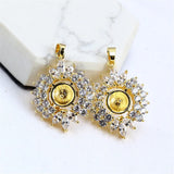 14k Wrapped Zircon Pearl Necklace Pendant DIY Gift Set
