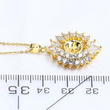 14k Wrapped Zircon Pearl Necklace Pendant DIY Gift Set
