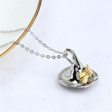 14k Gold-coated Magic Hat Zircon Necklace Pendant DIY Accessories