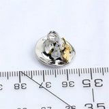 14k Gold-coated Magic Hat Zircon Necklace Pendant DIY Accessories