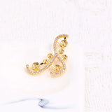 14k Gold-plated Multi-bead Zircon Pearl Necklace Pendant