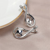 14K Drop-shaped Pearl Earrings for Women