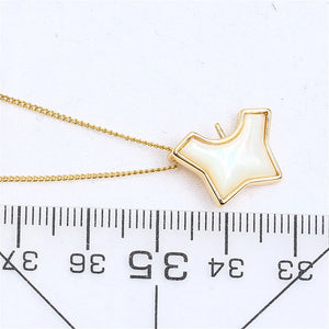 14k Coated Shell Small Clothes Necklaces Pendants DIY Accessories