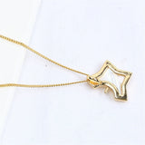 14k Coated Shell Small Clothes Necklaces Pendants DIY Accessories