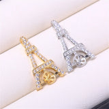 14k Coated Iron Tower Pearl Necklace Pendant for DIY