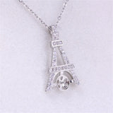 14k Coated Iron Tower Pearl Necklace Pendant for DIY