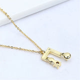 14k Zircon Double Pearl Necklace Pendant DIY Accessory