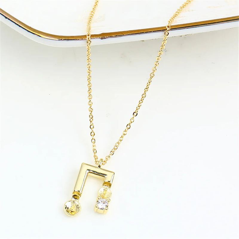 14k Zircon Double Pearl Necklace Pendant DIY Accessory