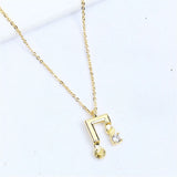 14k Zircon Double Pearl Necklace Pendant DIY Accessory