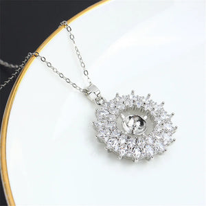 14k Colorful Zirconium Pearl Necklace Pendant DIY Accessorie
