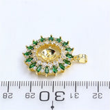 14k Colorful Zirconium Pearl Necklace Pendant DIY Accessorie