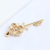 14k Plated Zircon Pearl Necklace Pendant with DIY Accessories