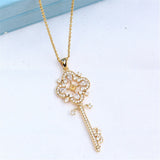 14k Plated Zircon Pearl Necklace Pendant with DIY Accessories