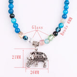 Multi-layer Tourmaline Buddha Bracelet