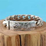 Silver Bracelet Men's Personality Retro Silver Chain Men's Bracelet