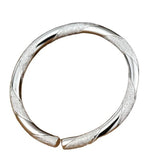 S999 Silver Couple Bangles, Intertwined Love Bracelets, Birthday Gift