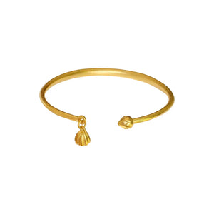 Domineering Pendant Sand Bangles Brass Plated Open Bracelet