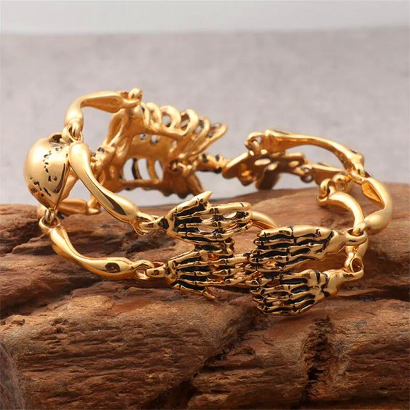 Skull Men's Bracelet Titanium Steel Punk Rock Ornaments