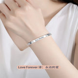 S999 Silver Bangles Women's Bracelet Gift