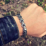 Retro Men's Dragon Bracelet in 999 Silver