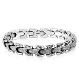 Retro Men's Dragon Bracelet in 999 Silver