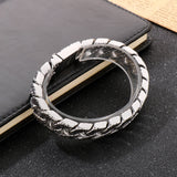 Stainless Steel Bracelet Men's Chain Pattern Hand Jewelry for Boyfriend