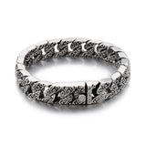 Stainless Steel Bracelet Men's Chain Pattern Hand Jewelry for Boyfriend