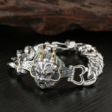 Silver Dragon Bracelet Chinese Style Hip-hop Jewelry