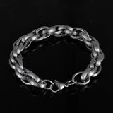 Hip-Hop Stainless Steel Chain Bracelet - Holiday Jewelry