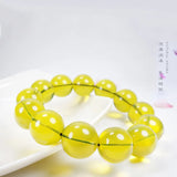 Dominican 5A Water Amber Bracelet with 108 Round Beads