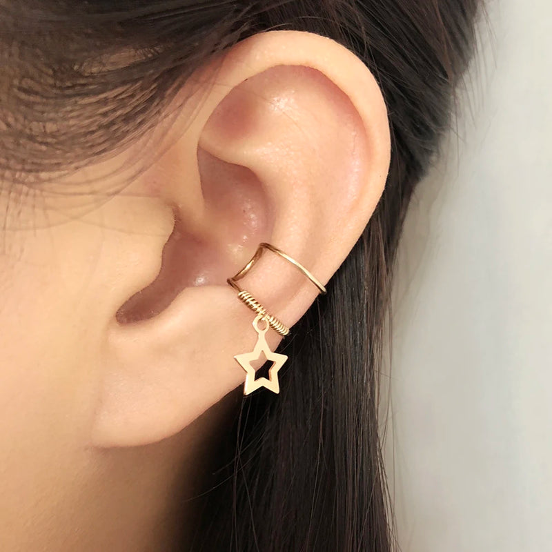 Domino Double Wrap Clip Earrings Fatima's Hand Ear Cuff