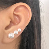 Domino Pearl Ear Clip Unique Earrings Earring Minimalist Delicate Gift