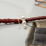 Domino Pearl Ear Clip Unique Earrings Earring Minimalist Delicate Gift