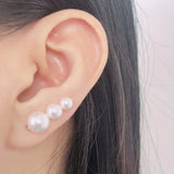 Domino Pearl Ear Clip Unique Earrings Earring Minimalist Delicate Gift