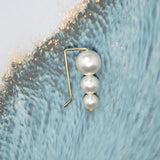 Domino Pearl Ear Clip Unique Earrings Earring Minimalist Delicate Gift