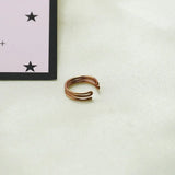Domino Three Band Earcuff Minimalist No Piercing Women Jewelry Men Unisex Gift